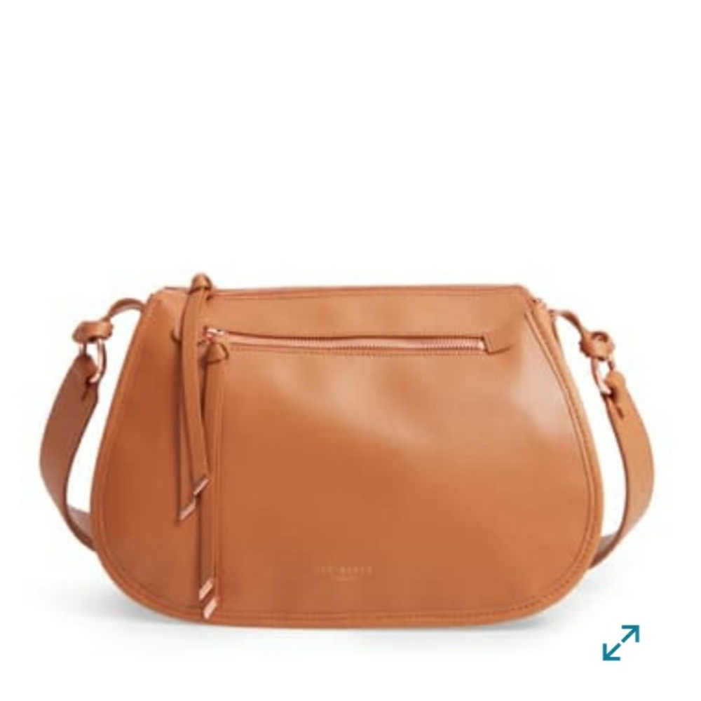 Ted Baker Purse London Tan Brown Rose Gold Crossbody Bag NEW‎